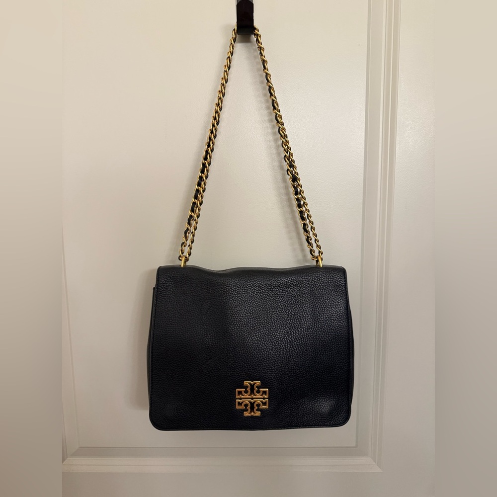Tory Burch Black Leather Shoulder Bag